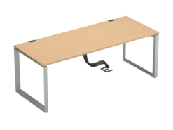 Bureau droit FrameOne II - l. 200 x pr. 80 cm - piétement cadre