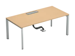 Bureau droit FrameOne II - l. 180 x pr. 90 cm - top access - piétement arche