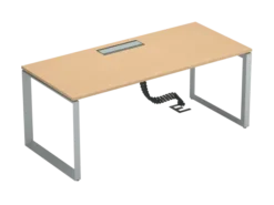 Bureau droit FrameOne II - l. 180 x pr. 80 cm - top access - piétement cadre