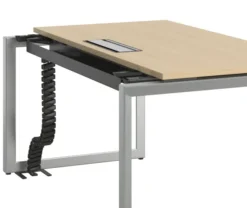 Bureau droit FrameOne II - l. 120 x pr. 80 cm - top access - piétement cadre