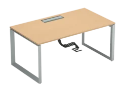 Bureau droit FrameOne II - l. 160 x pr. 90 cm - top access - piétement cadre