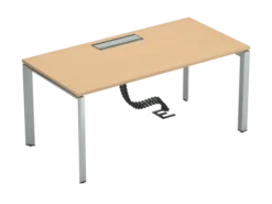 Bureau droit FrameOne II - l. 160 x pr. 80 cm - top access - piétement arche