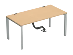 Bureau droit FrameOne II - l. 160 x pr. 80 cm - piétement arche