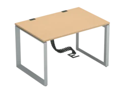Bureau droit FrameOne II - l. 120 x pr. 80 cm - piétement cadre