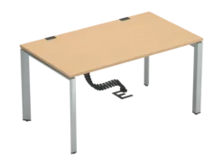 Bureau droit FrameOne II - l. 140 x pr. 80 cm - piétement arche