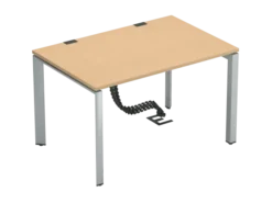 Bureau droit FrameOne II - l. 120 x pr. 80 cm - piétement arche