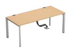 Bureau droit FrameOne II - l. 180 x pr. 80 cm - piétement arche