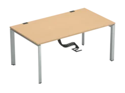 Bureau droit FrameOne II - l. 160 x pr. 90 cm - piétement arche