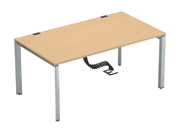 Bureau droit FrameOne II - l. 160 x pr. 90 cm - piétement arche