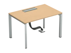 Bureau droit FrameOne II - l. 120 x pr. 80 cm - top access - piétement arche