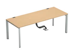 Bureau droit FrameOne II - l. 200 x pr. 80 cm - piétement arche