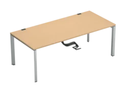 Bureau droit FrameOne II - l. 200 x pr. 90 cm - piétement arche