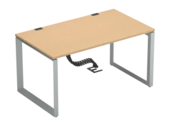 Bureau droit FrameOne II - l. 140 x pr. 80 cm - piétement cadre
