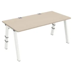 Bureau droit Fusion - l. 160 x pr. 80 cm - 4 pieds
