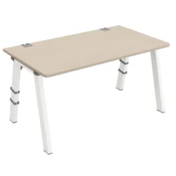 Bureau droit Fusion - l. 140 x pr. 80 cm - 4 pieds