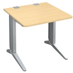 Bureau droit Fusion - l. 80 x pr. 80 cm - pieds C