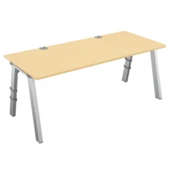 Bureau droit Fusion - l. 180 x pr. 80 cm - 4 pieds