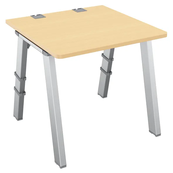 Bureau droit Fusion - l. 80 x pr. 80 cm - 4 pieds