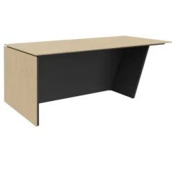 Bureau droit Kheops - l. 200 x pr. 100 cm - pieds panneaux
