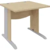 Bureau droit Majesty - l. 80 x pr. 80 cm piétement dégagement latéral
