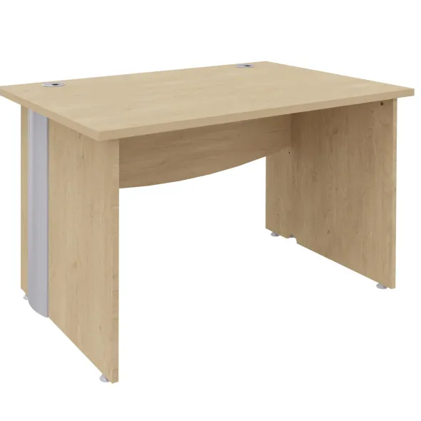 Bureau droit Majesty - l. 120 x pr. 80 cm - pieds panneaux