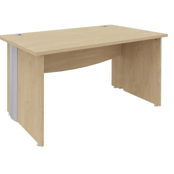 Bureau droit Majesty - l. 140 x pr. 80 cm - pieds panneaux