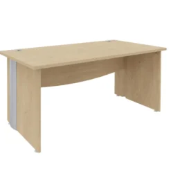 Bureau droit Majesty - l. 160 x pr. 80 cm - pieds panneaux