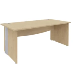 Bureau droit Majesty - l. 180 x pr. 80 cm - pieds panneaux