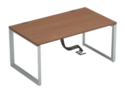 Bureau droit placage bois FrameOne II Manager - l. 160 x pr. 90 cm - piétement cadre