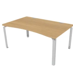 Bureau ergonomique droit Epure - l. 160 x pr. 100 cm