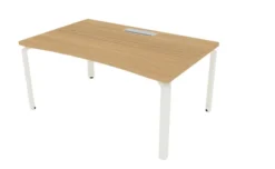 Bureau ergonomique droit Epure - l. 160 x pr. 100 cm - top access