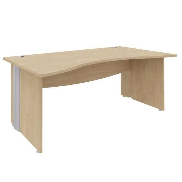 Bureau ergonomique Majesty - l. 180 x pr. 90 cm - pieds panneaux