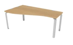 Bureau ergonomique vague Epure - l. 180 x l. 100 x pr. 60 cm