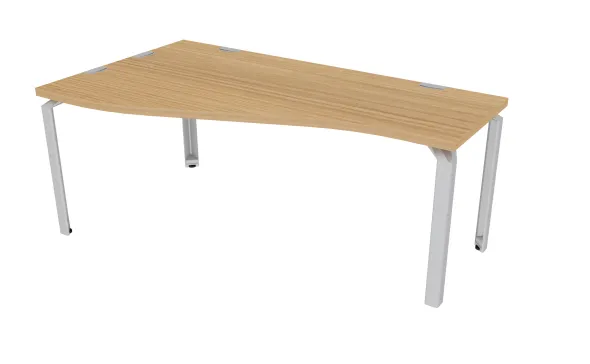 Bureau ergonomique vague Epure - l. 180 x l. 100 x pr. 60 cm