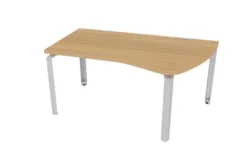 Bureau ergonomique éventail Epure - l. 160 x l. 94 x pr. 80 cm - convivialité latérale