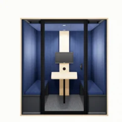 Cabine acoustique Cocon - 4 personnes - 1 écran
