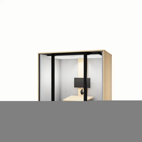 Cabine acoustique Cocon - 4 personnes - 1 écran