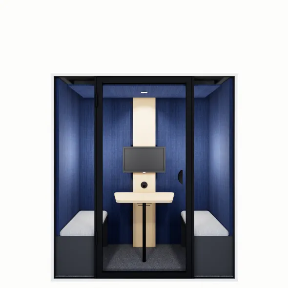 Cabine acoustique Cocon - 2 personnes - 1 écran