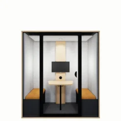Cabine acoustique Cocon - 2 personnes - 1 écran