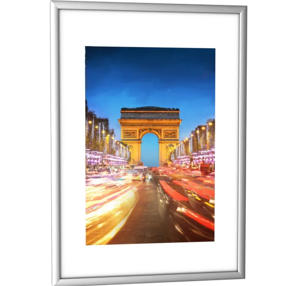 Cadre de décoration A4 - aluminium anodisé - lot de 12