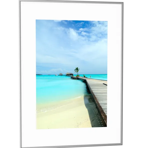 Cadre de décoration - 50 x 70 cm - aluminium anodisé - lot de 6