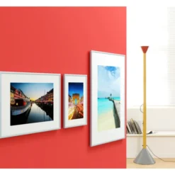 Cadre de décoration - 50 x 70 cm - aluminium anodisé - lot de 6