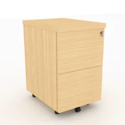 Caisson hauteur bureau Amphitéo - 2 tiroirs dossiers suspendus - pr. 60 cm
