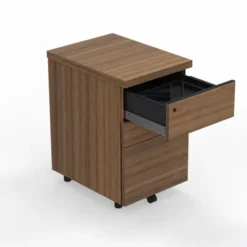 Caisson hauteur bureau Amphitéo - 2 tiroirs plats et 1 tiroir dossiers suspendus - pr. 60 cm
