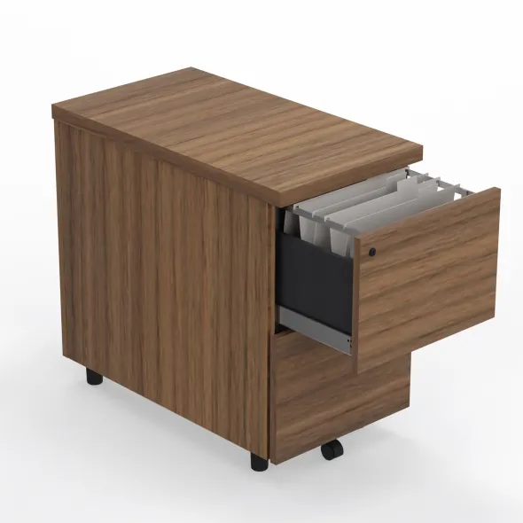 Caisson hauteur bureau Amphitéo - 2 tiroirs dossiers suspendus - pr. 80 cm