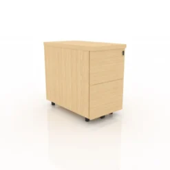 Caisson hauteur bureau Amphitéo - 2 tiroirs dossiers suspendus - pr. 80 cm