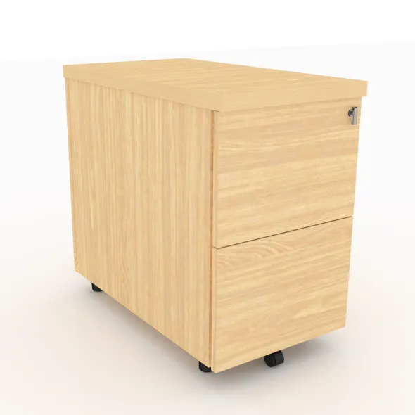 Caisson hauteur bureau Amphitéo - 2 tiroirs dossiers suspendus - pr. 80 cm