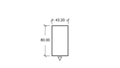 Caisson hauteur bureau Arial - 2 tiroirs plats + 1 tiroir dossiers suspendus + niche - pr. 80 cm