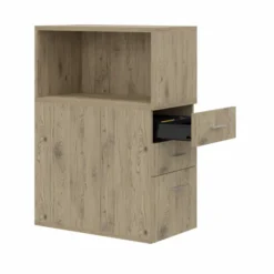 Caisson hauteur bureau Arial - 2 tiroirs plats + 1 tiroir dossiers suspendus + niche - pr. 80 cm