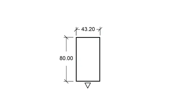 Caisson hauteur bureau Arial - 4 tiroirs plats + niche - pr. 80 cm